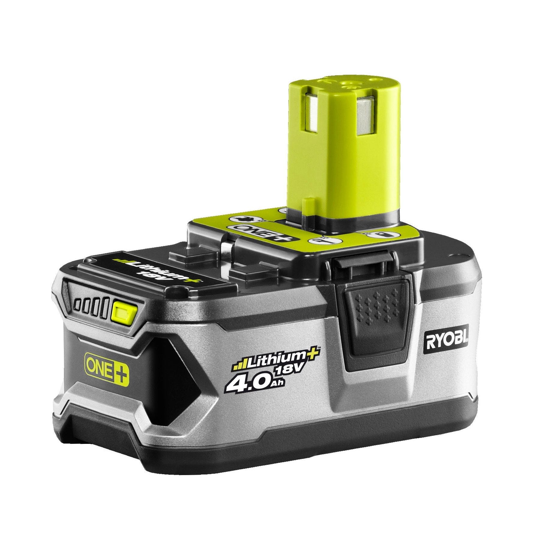 Pack 2 batteries RYOBI 18V One+ 4.0Ah - chargeur rapide 2.0Ah Lithium-ion RC18120-240 2