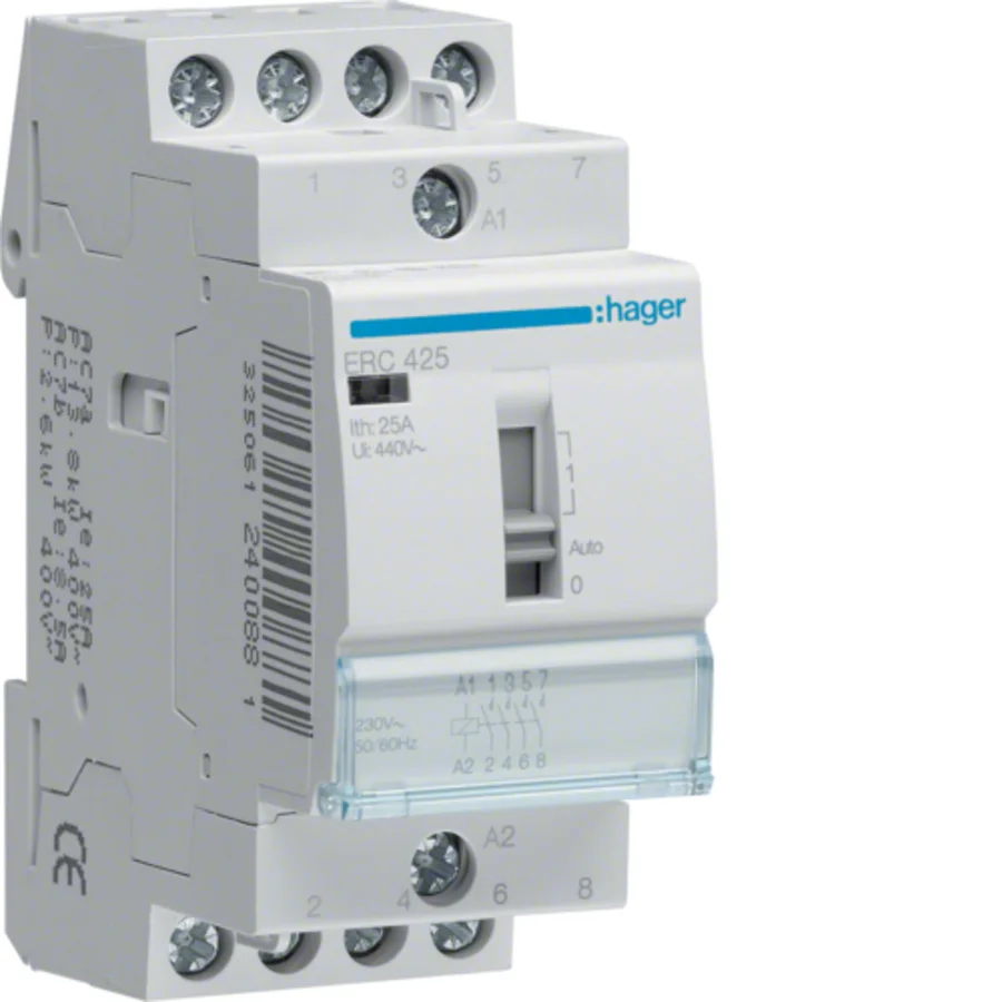 Contact cde manu 25A, 4F, 230V - ERC425