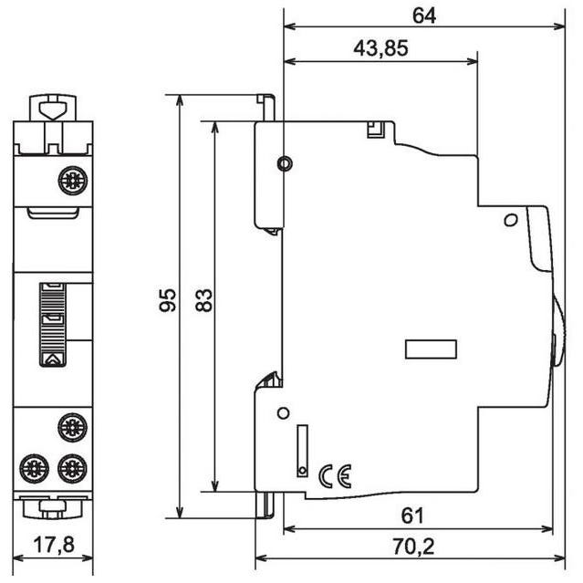 Télérupteur standard Unipolaire 16 A 250 V~ Vis/vis Legrand 1