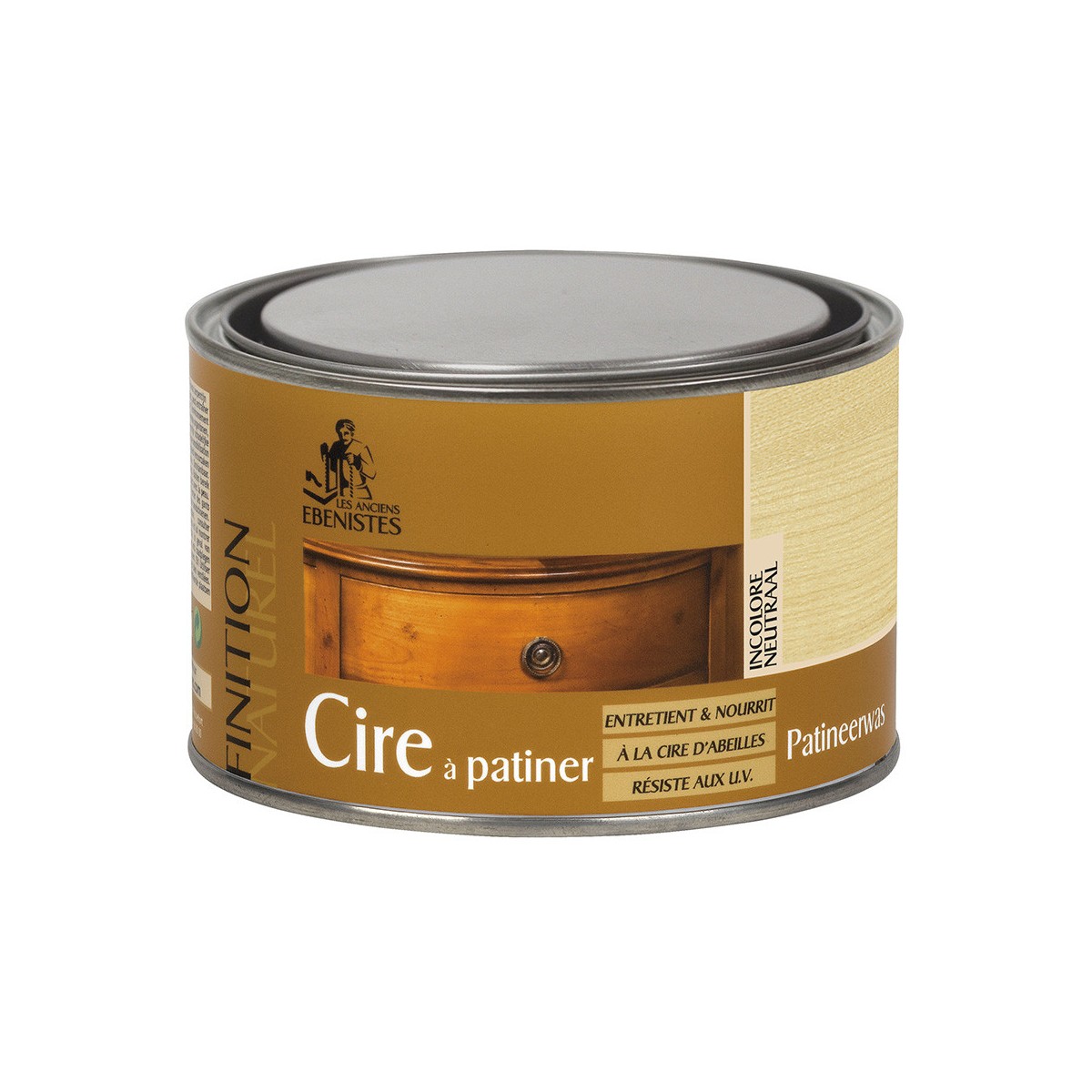 CIRE A PATINER 300ML INCOLORE - Les anciens ébénistes