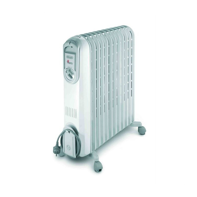 DELONGHI Vento 2500 watts Radiateur bain dhuile - Puissance progressive - Effet Venturi