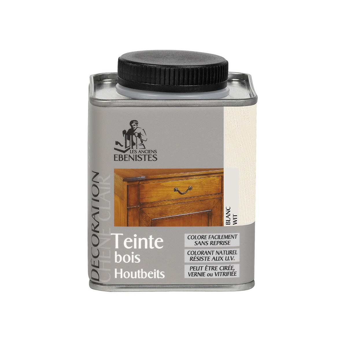 TEINTE BOIS 225ML BLANC - Les anciens ébénistes