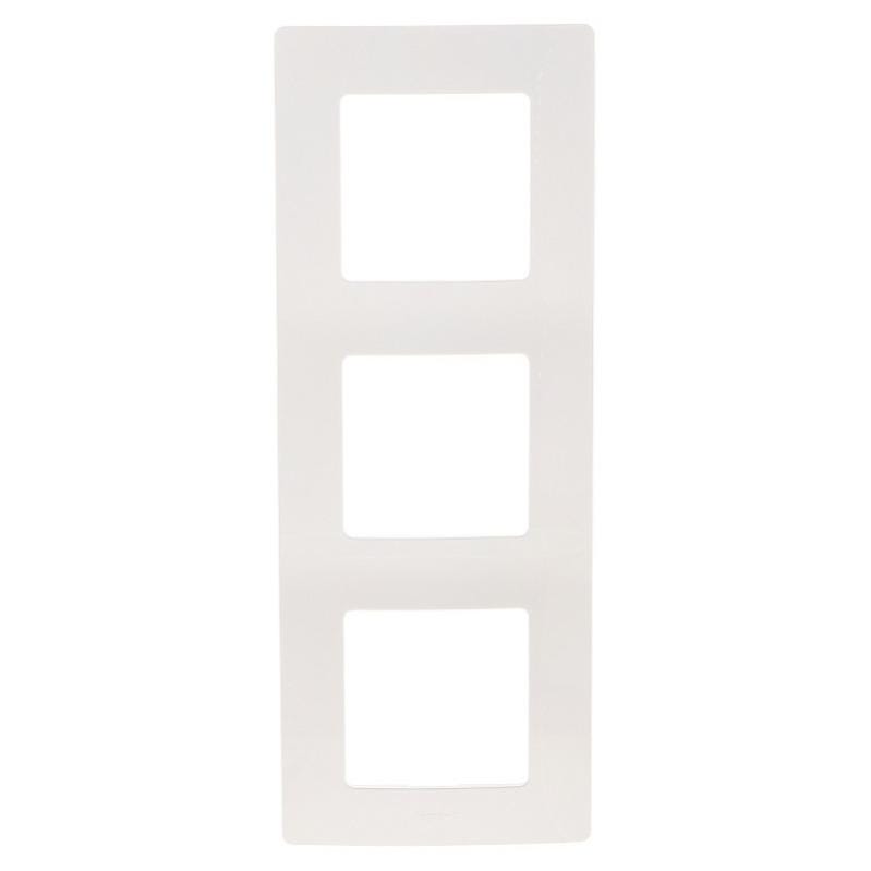 Plaque de finition NILOÉ 3 postes blanc - LEGRAND - 665003 2