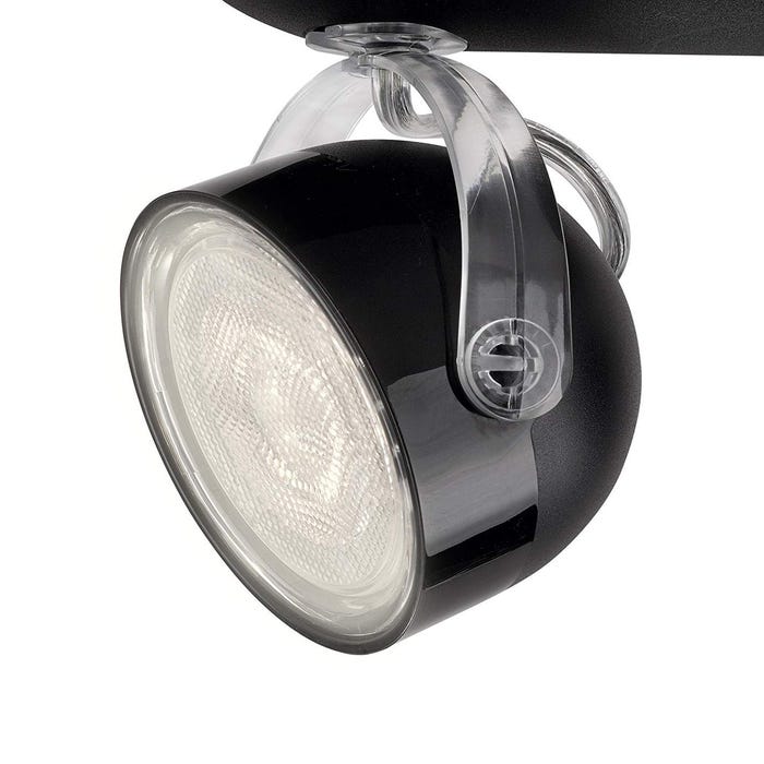 myLiving Plafonnier LED "Dyna" 2 x 3 W Noir 532323016 Philips 7