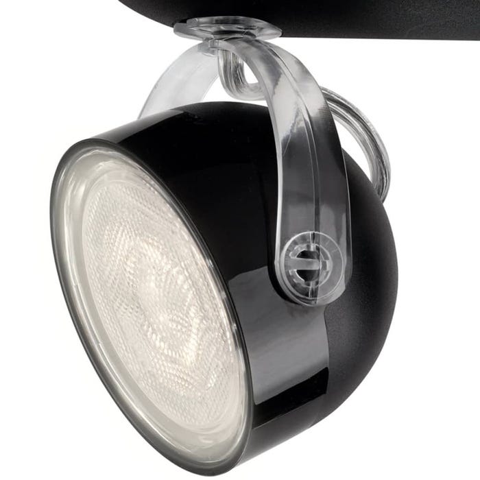 myLiving Plafonnier LED "Dyna" 2 x 3 W Noir 532323016 Philips 1