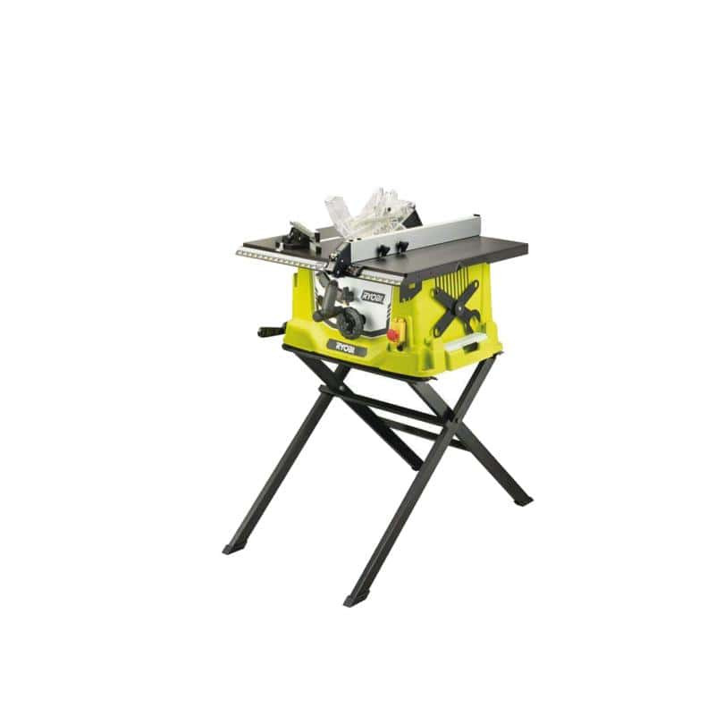 Scie sur table électrique RYOBI 1800W 254mm - piètement rétractable - RTS1800S-G