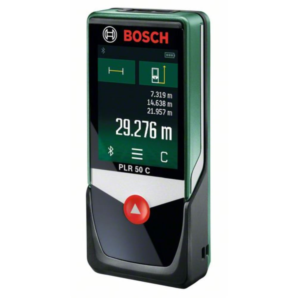 Telemetre laser numerique Bosch - PLR 50 C Livre avec 3 batteries 1,5 V LR03, Dragonne, Housse de protection 5