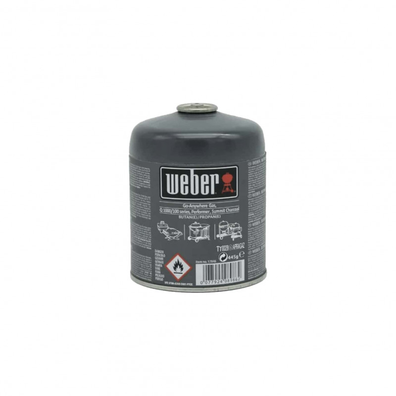 Cartouche de gaz WEBER - pour barbecue Q100 et Q1000 - 445g