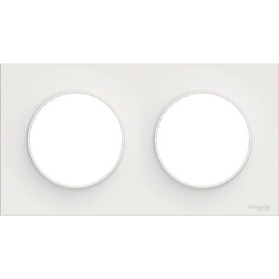 Plaque Double Odace Styl, Blanc