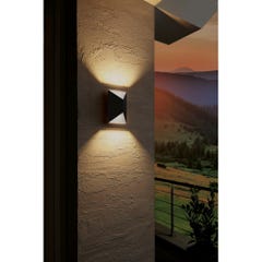 Lampe murale LED d'extérieur Predazzo 2x2,5 W Blanc EGLO 5