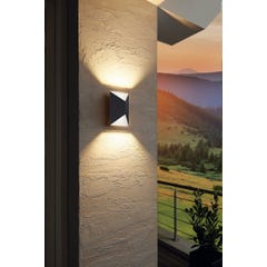 Lampe murale LED d'extérieur Predazzo 2x2,5 W Blanc EGLO 1