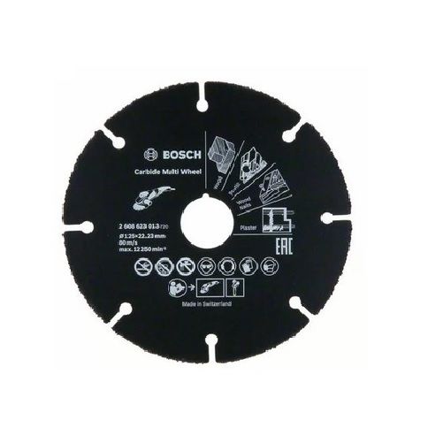 Disques à tronçonner D 125 mm CARBIDE Multi Wheel - BOSCH - 2608623013