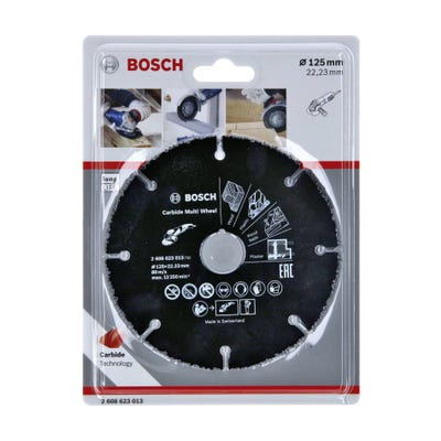 Disque carbure Speed multi-usages - 125mm - BOSCH