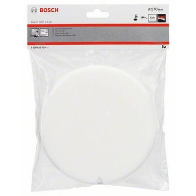 Disque polissage blanc mousse souple Diam 170mm Bosch