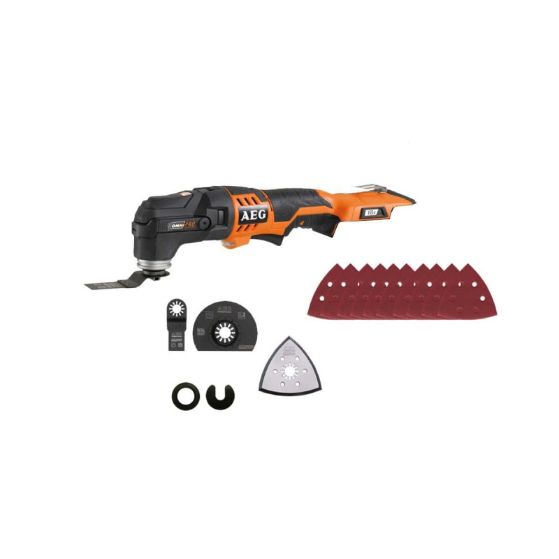 Outil multifonctions Multi tool AEG 18V Li-ion sans batterie ni chargeur OMNI 18C-0KIT1X