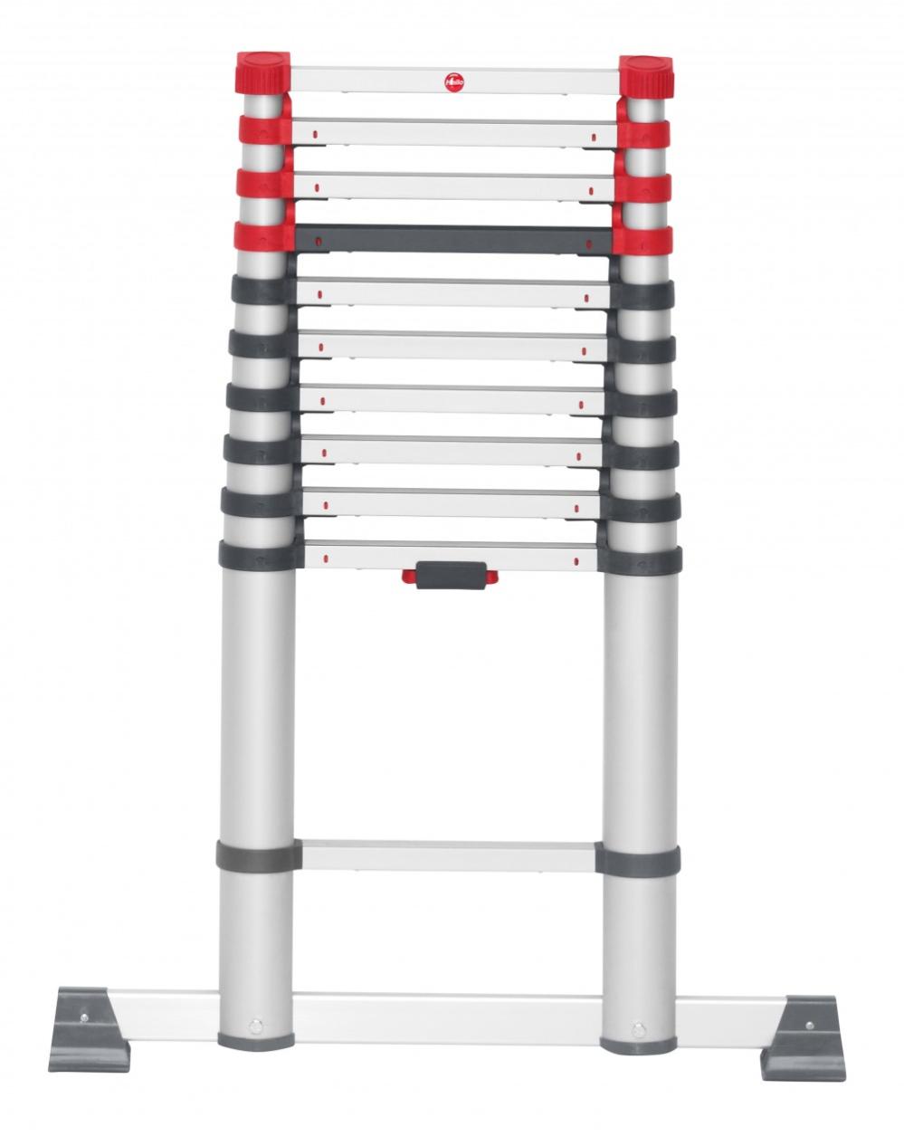 Echelle télescopique aluminium HAILO 11 échelons H.3.2 m