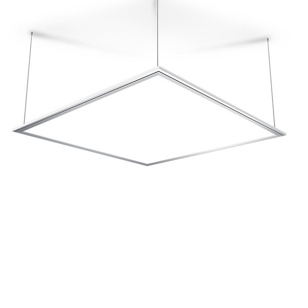 Plafonnier LED carré - cons. 42W - 3300 lumens - Blanc neutre - 3 modes de fixation 0