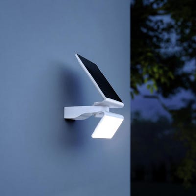 STEINEL Applique solaire LED intégrée avec détecteur XSolar L-S blanc