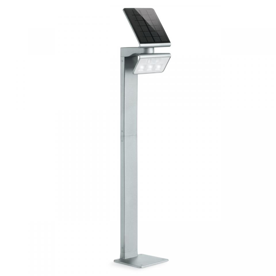 Borne avec détecteur solaire STEINEL XSolar GL-S argent 3000 K