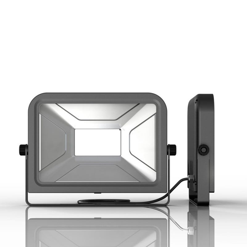 Xanlite - Projecteur LED Mural Noir, x3 Intensités Lumineuses, 20 W, 1400 Lumens - PR20WMDS 1