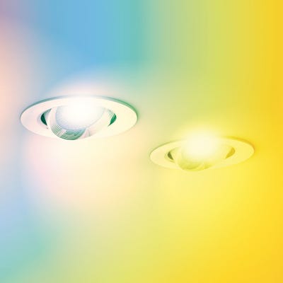 Spot Encastrable LED Intégré - RGB - Orientable - cons. 6,8W (eq. 40W) - 345 lumens - Blanc chaud 3