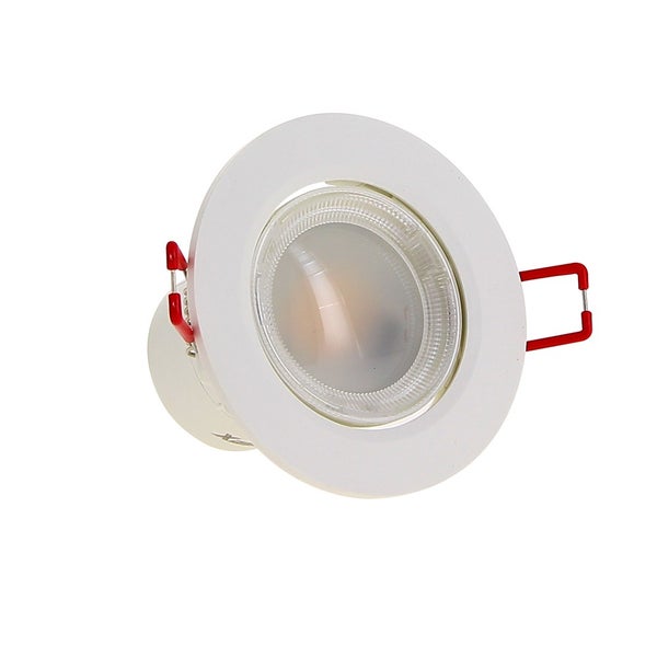 Spot Encastrable LED Intégré - RGB - Orientable - cons. 6,8W (eq. 40W) - 345 lumens - Blanc chaud 0