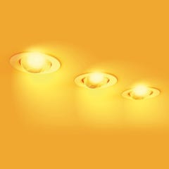 Spot Encastrable LED Intégré - RGB - Orientable - cons. 6,8W (eq. 40W) - 345 lumens - Blanc chaud 2