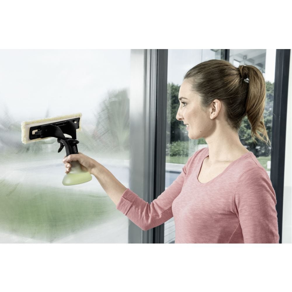 Kärcher Home & Garden WV Mikrofaser Wischbezug Indoor Accessoires pour nettoyeur vitres jaune clair, blanc 3