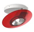 Xanlite - Spot en saillie LED - Orientable - Bague Rouge - cons. 4,5W (eq. 40W) - 300 lumens - Blanc chaud - SPESR350