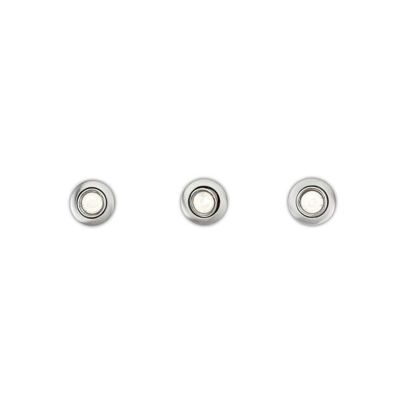 Set de 3 anneaux encastrables inclinables PHILIPS - GU10 - 9 cm - chrome mat - 93513 0