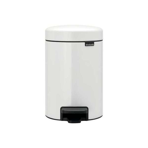Poubelle à pédale - 3 L - blanche - Brabantia
