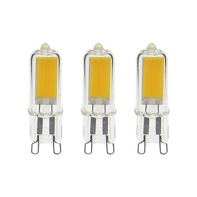 Pack de 3 ampoules RetroLED Caspule, culot G9, 2,6W cons. (20W eq.), 200 lumens, lumière blanc chaud 0