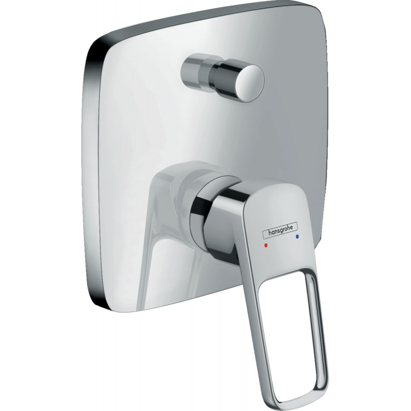 Set de finition pour mitigeur bain/douche encastré Logis Loop finition chromé Hansgrohe