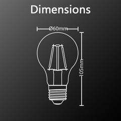 Xanlite - Ampoule LED A60, culot E27, 3,8W cons. (N.C eq.), Ampoule noire - RFDEN 4