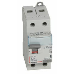 Interrupteur différentiel DX³-ID 2P 230V 40A type AC 30mA - LEGRAND - 411505