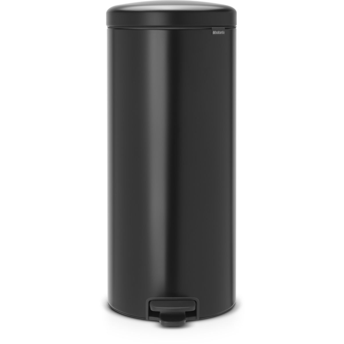 Poubelle manuelle BRABANTIA a pedale NewIcon 30L Matt Black Silent