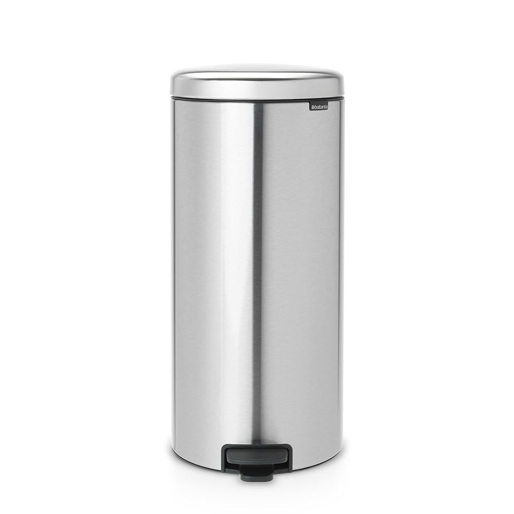 Poubelle à pédale newicon 30 l matt steel code g