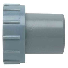 Douille PVC grise droite - F 1'1/4 - Mâle Ø 32 mm - Girpi 2