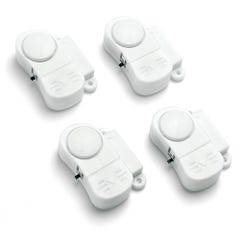 Pack de 4 mini alarmes pour porte/fenêtre -
