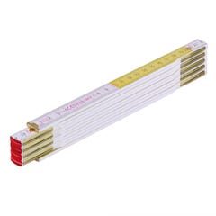 Mesure pliante bois blanc-jaune STANLEY 0-35-458 2 m x 17 mm 2