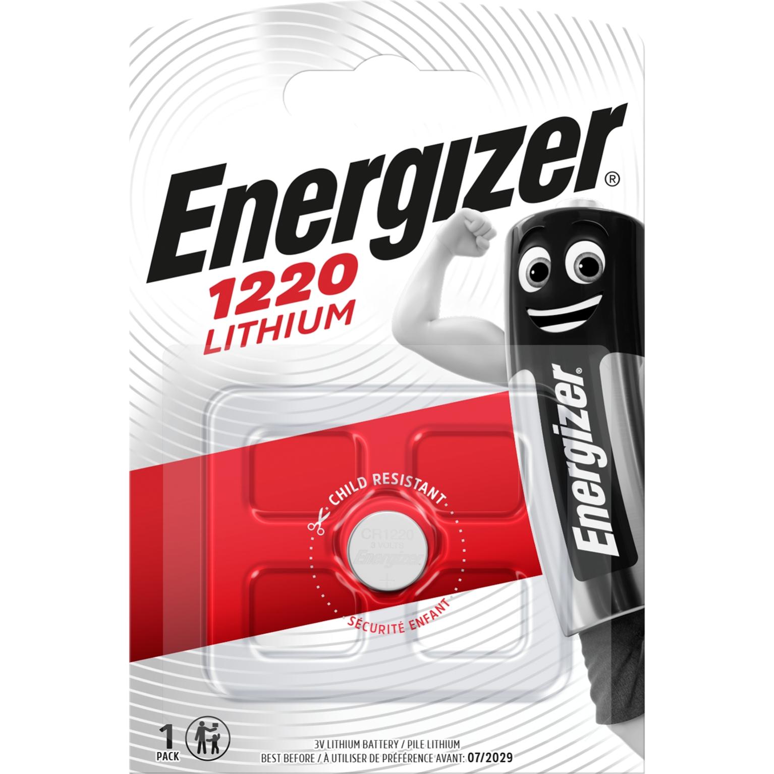 pile lithium - energizer cr1220 - 3 volts - blister de 1 pile