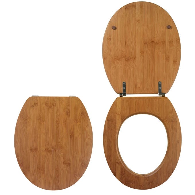 Abattant wc Bamboo nature Wirquin 1