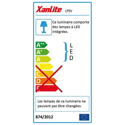 Xanlite - Lampe de Poche LED, Ultra Compacte et résistante, Piles Incluses - LP9V 5