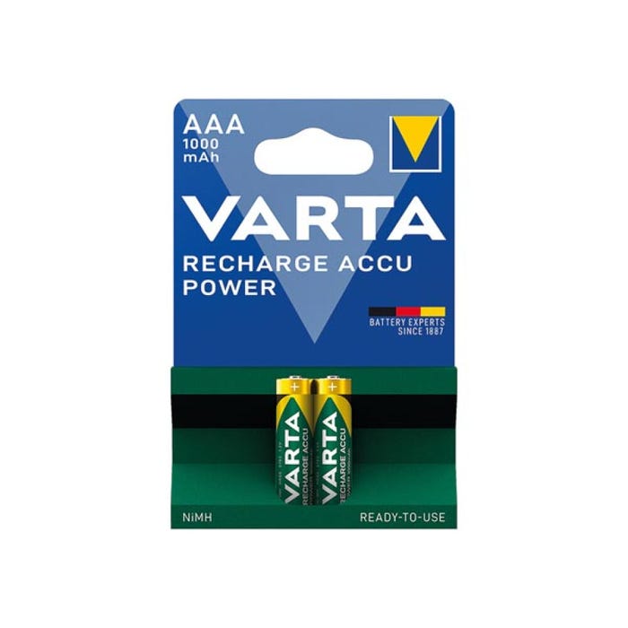 Piles rechargeables VARTA2Micro emball.thermo. 3