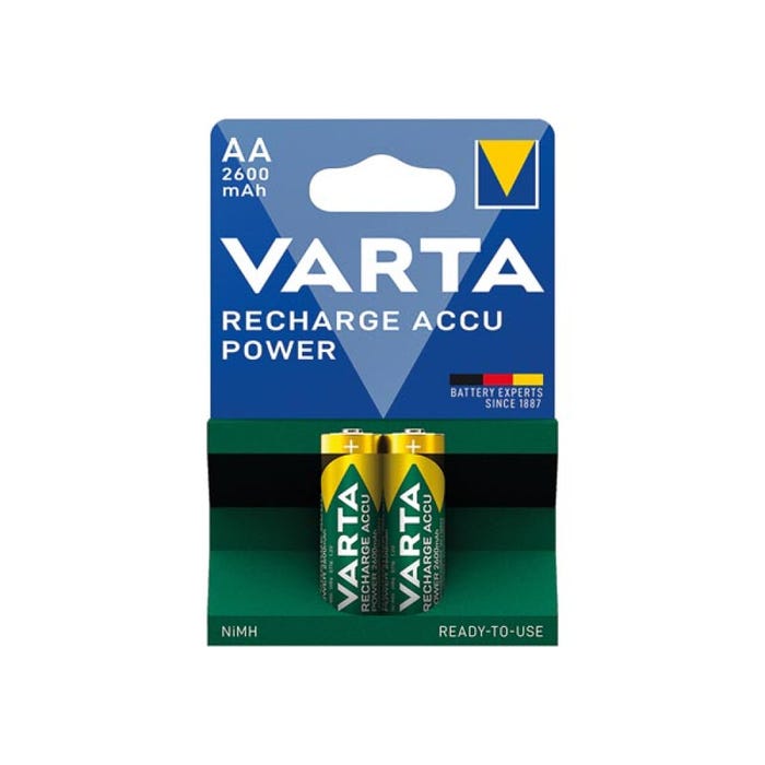 Varta - Piles rechargeables Professional AA (HR06) 2600mAh (2-pack) 3