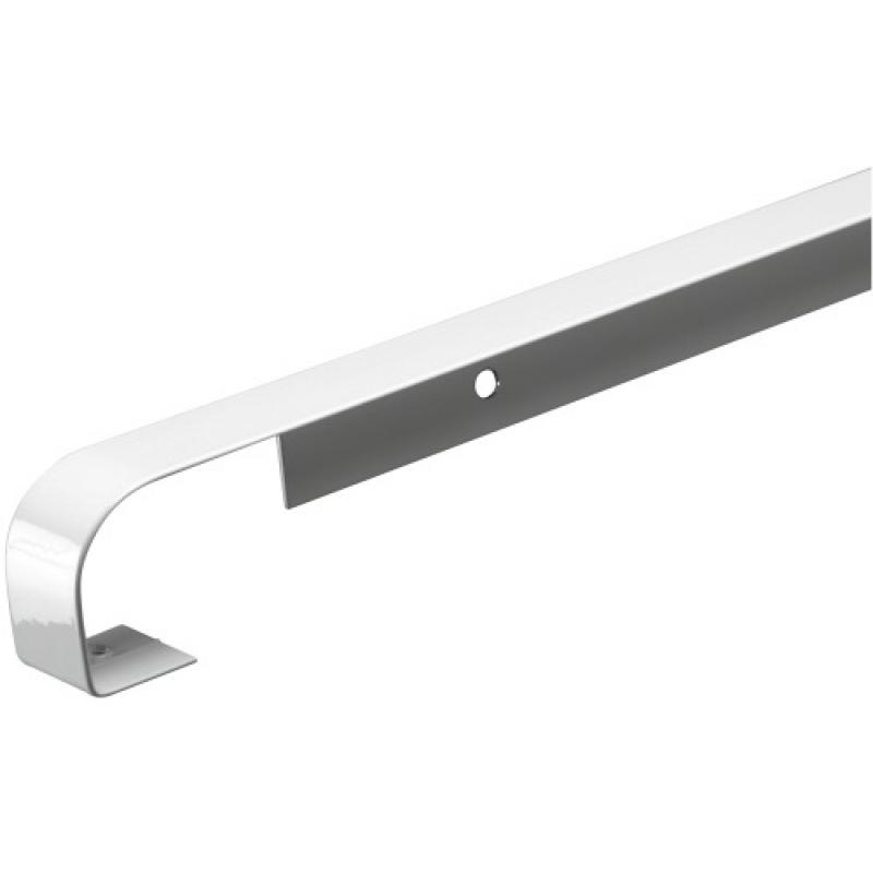Profils plans de travail aluminium longueur 670 mm - Jonction bord à bord Polyrey épaisseur 38 mm rayon 3-5