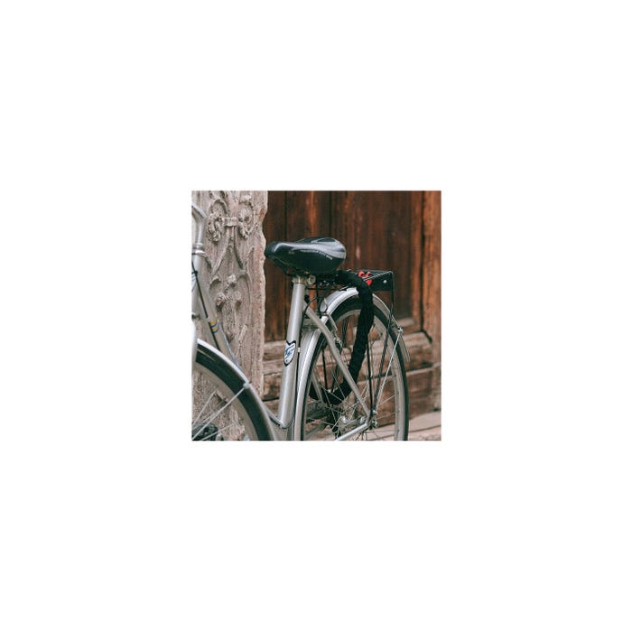 THIRARD - Chaîne acier gainé nylon Loops, vélo, moto, barrières, 1.2m, noir 2