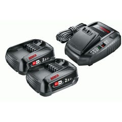 Pack 2 batteries 18V 2,5Ah Li-Ion + chargeur AL 1830 CV 1600A011LD Bosch 4