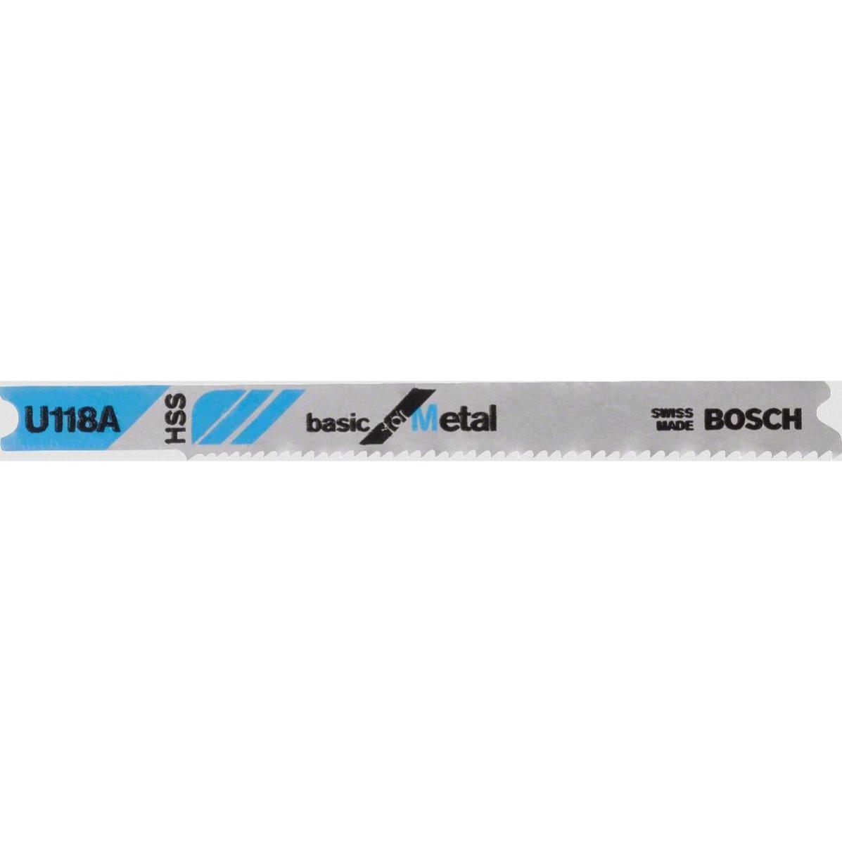 Lame de scie sauteuse U 118 A - BOSCH - 2608631511