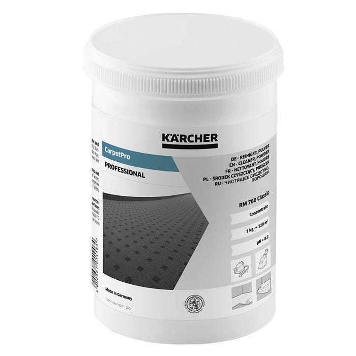 Poudre nettoyante KARCHER CarpetPro RM 760 - injection/extraction - 0,8kg 0